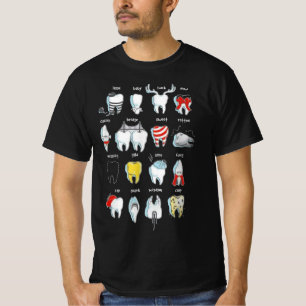 Lustige Zahndesigns Zahnarzt th Zahnheilkunde T-Shirt