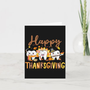 Lustige Zähne Thanksgiving Zahnarzt Truthahn Denta Karte