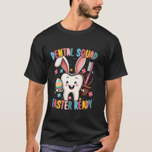 Lustige Zähne Zahnarzt-Team Frohen Ostertag T-Shirt