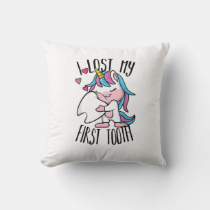 Lustige Zahnfee - Süßes Einhorn Ich Habe Meinen Er Kissen