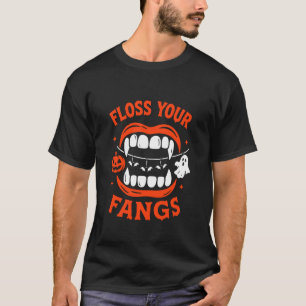 Lustige Zahnseide Für Deine Reißzähne Zahnarzt Hal T-Shirt