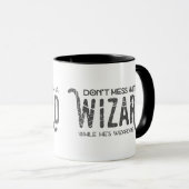 Lustige Zauberer-Kaffee-Tasse Tasse (VorderseiteRechts)