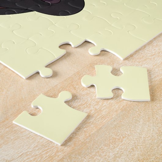 Lustige Zebra-Cartoon-Gelbgewohnheit scherzt Puzzle (Seite)