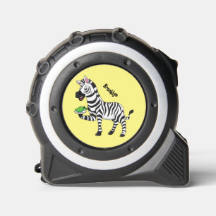 Lustige Zebra-Cartoon-Illustration Maßband