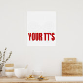 Lustige Zeig mir deine TTs Poster (Küche)