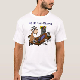 Lustige Ziege am T-Shirt