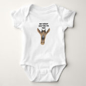 Lustige Ziege Onsie Baby Strampler (Vorderseite)