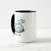 Lustige Ziege Steinbock Sternzeichen Geburtstag We Tasse (Vorderseite Links)
