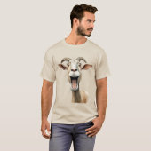 Lustige Ziege T-Shirt (Vorne ganz)