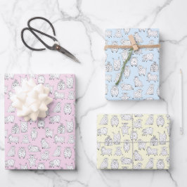 Lustige Ziegen haben Spaß Geschenkpapier Set