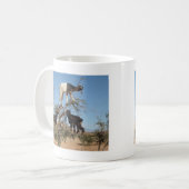 Lustige Ziegen in einem Baum Kaffeetasse (Vorderseite Links)