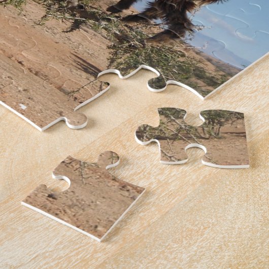 Lustige Ziegen in einem Baum Puzzle (Seite)