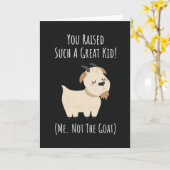 Lustige Ziegen-Mutter-Karten Mutter Bauernhof Tier Karte (Gelbe Blume)