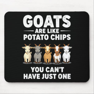 Lustige Ziegen sind wie Kartoffelchips, man kann n Mousepad