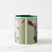 Lustige Ziegen-Tasse Zweifarbige Tasse (Mittel)