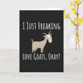 Lustige Ziegenliebhaber Karten Bauernhoftiere Land (Gelbe Blume)