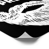 Lustige Zitat-Geschenk für bärtige Männer und Bart Poster (Ecke)