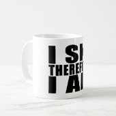 Lustige Zitat-Skifahrer: Ich fahre deshalb ich bin Kaffeetasse (Vorderseite Links)