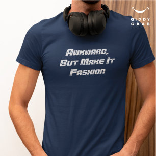 Lustige Zitat-Typografie Unangenehm, aber mach es T-Shirt