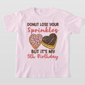 Lustige Zitat zum 5. Geburtstag mit Donut-Thema T-Shirt