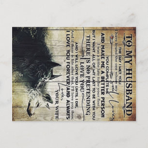 Lustige Zitate an Ehemann   Geschenk für neues Zuh Postkarte