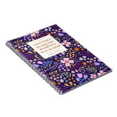 Lustige Zitate Bürobesprechung Floral Personalisie Notizblock (Rechte Seite)