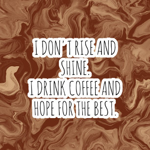 Lustige Zitate Coffee Cup Etiketten