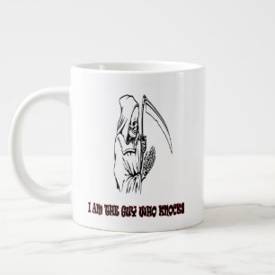 Lustige Zitate des Sensenmannes Grusel Halloween N Jumbo-Tasse