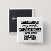 lustige Zitate Humor Papa-Witze Button (Vorne & Hinten)