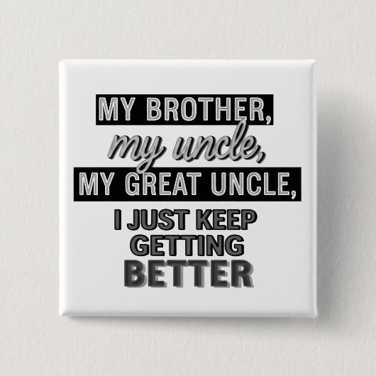 lustige Zitate Humor Papa-Witze Button (Vorderseite)