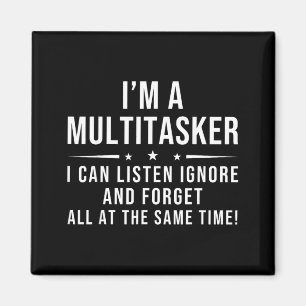 Lustige Zitate Humorvolle Mehrfachaufgabe Lustiger Magnet