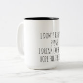 Lustige Zitate Kaffeetasse (Vorderseite Links)