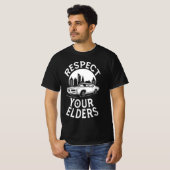 Lustige Zitate über Oldtimer T-Shirt (Vorne ganz)