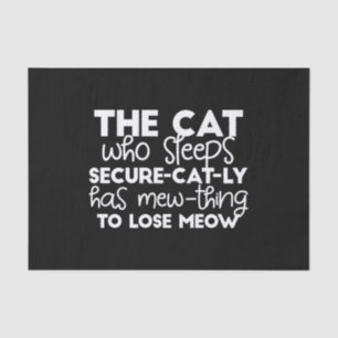 lustige Zitate von schlafenden Katzen Seidenpapier