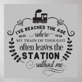 lustige Zitate Wortart Poster