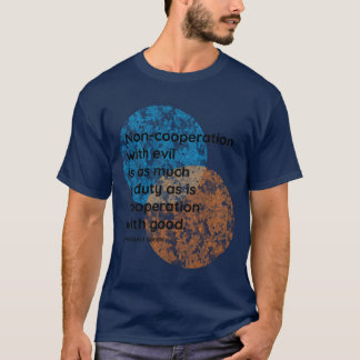 Lustige Zitate zur Zusammenarbeit von Mahatma Gand T-Shirt