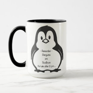 Lustige Zitatgewichtsverlust Penguin-Tasse Tasse