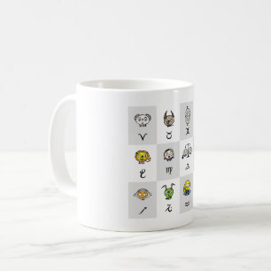 Lustige Zodiac Astrologische Charaktere Kaffeetasse