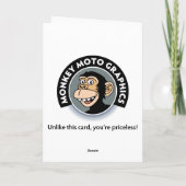 Lustige Zombie-Halloween-Karte Karte (Rückseite)