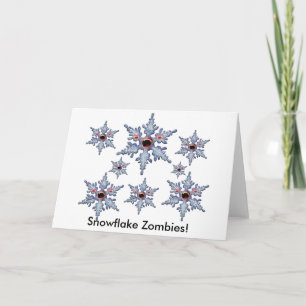 Lustige Zombie-Schneeflocke Halloween Weihnachten