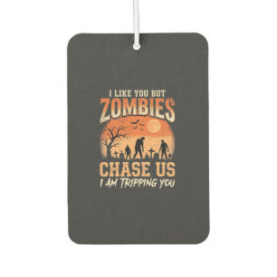 Lustige Zombies Halloween Jagd auf uns Design Autolufterfrischer