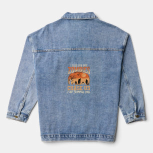 Lustige Zombies Halloween Jagd auf uns Design Jeansjacke