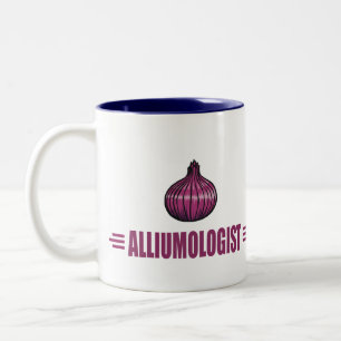 Lustige Zwiebeln Zweifarbige Tasse