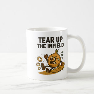 Lustige Zwiebelringe Baseball Base Infield Handsch Kaffeetasse