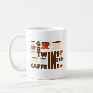 lustige Zwillinge Zitat Kaffeetasse