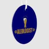 Lustigen Bier-Trinkers Ornament (Vorderseite)