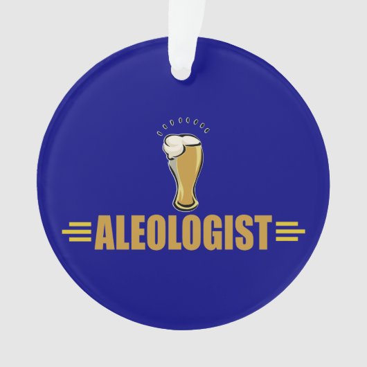 Lustigen Bier-Trinkers Ornament (Vorderseite)