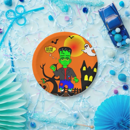 Lustigen Frankensteins Monster-Bild Pappteller (Party)