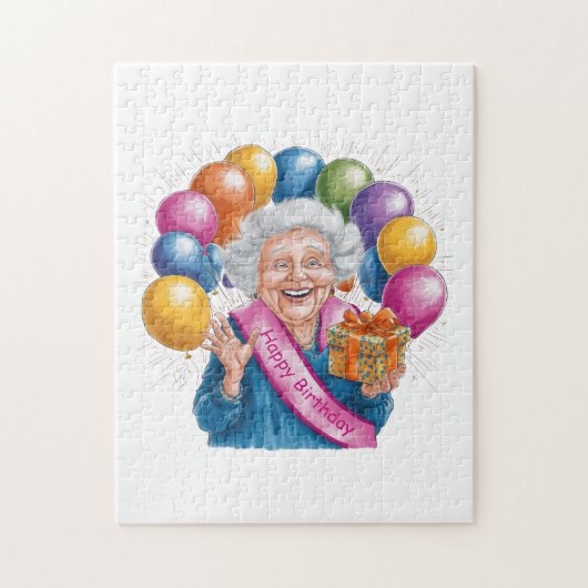 Lustigen Geburtstag Funny Nana Puzzle (Vertikal)