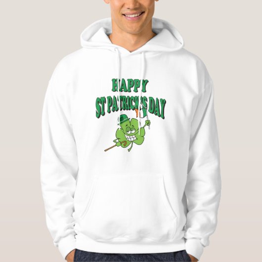 Lustigen glücklichen St Patrick Tag Hoodie (Vorderseite)